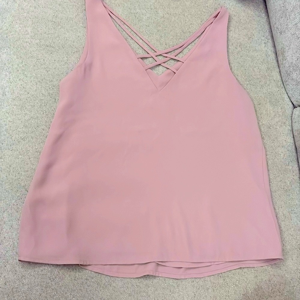 Express Pink Backless Tank Top - Picture 2 of 3